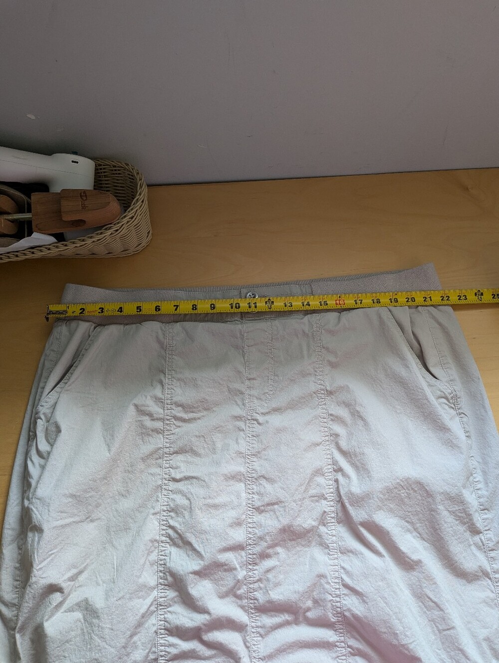 TORRID Maxi Poplin Cargo Skirt Beige Color Size 3 = 3X 22-24 Midi Lenght - Picture 11 of 13